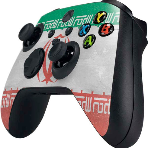 Iran Flag Distressed Xbox Series X Controller Skin